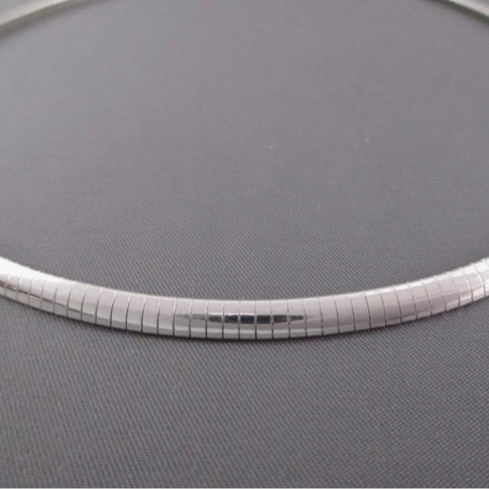 6mm 20” 925 sterling silver omega necklace, unused ,unworn, brand new